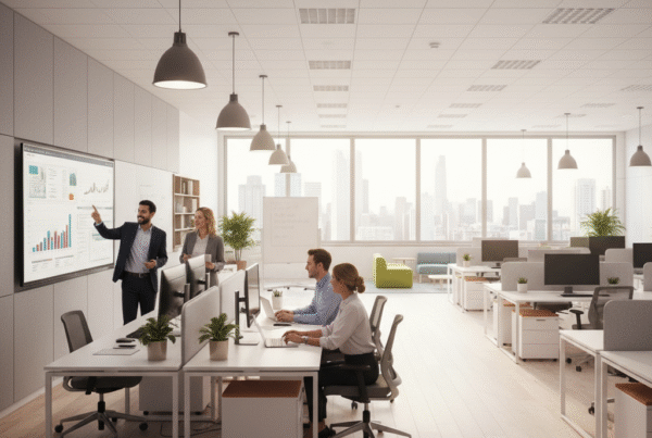 bright, modern office interior